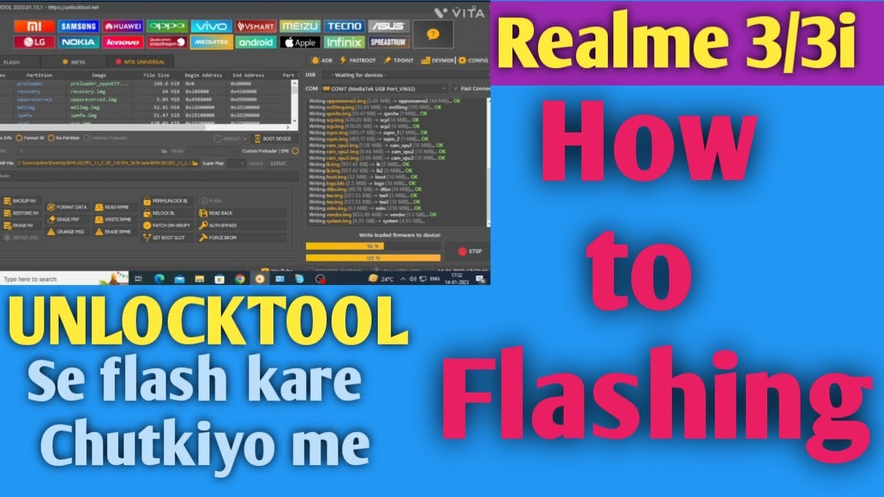 Realme 3/3i flash unlocktool || How to flash Realme 3\3i ||Rmx1827 Flashing