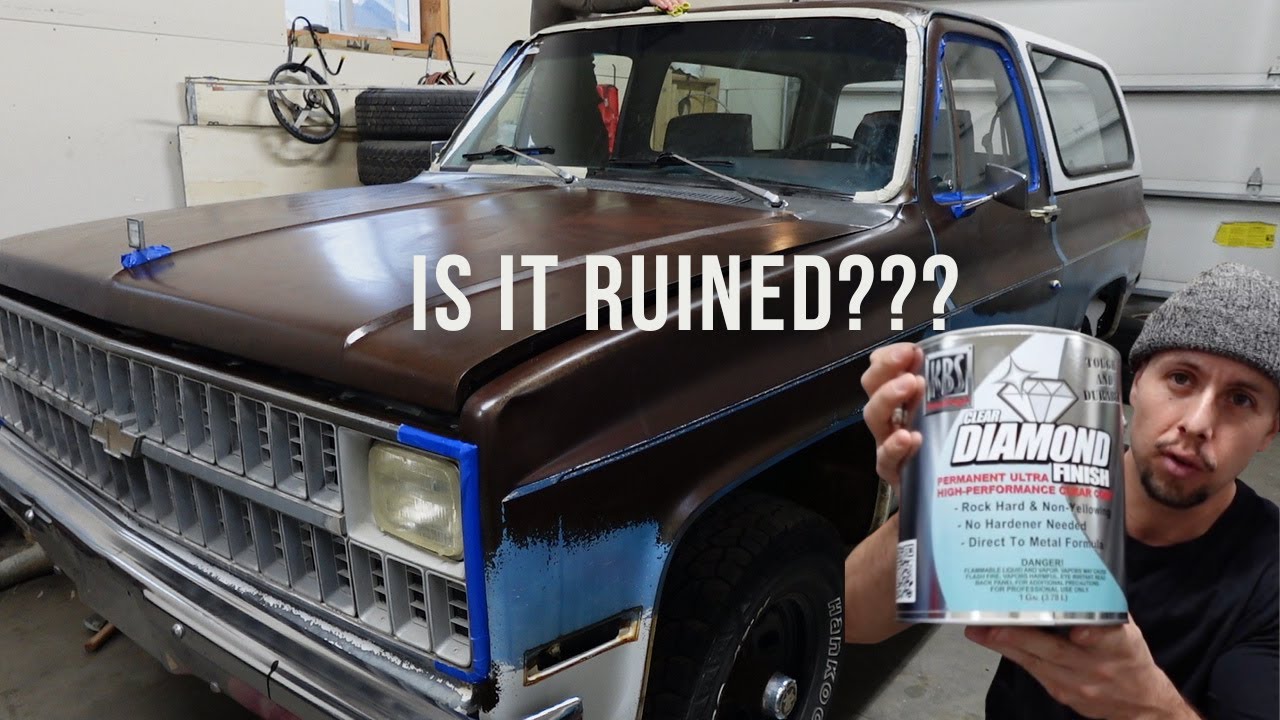 How NOT To Apply Clear Coat to a Classic Truck - Is It RUINED??