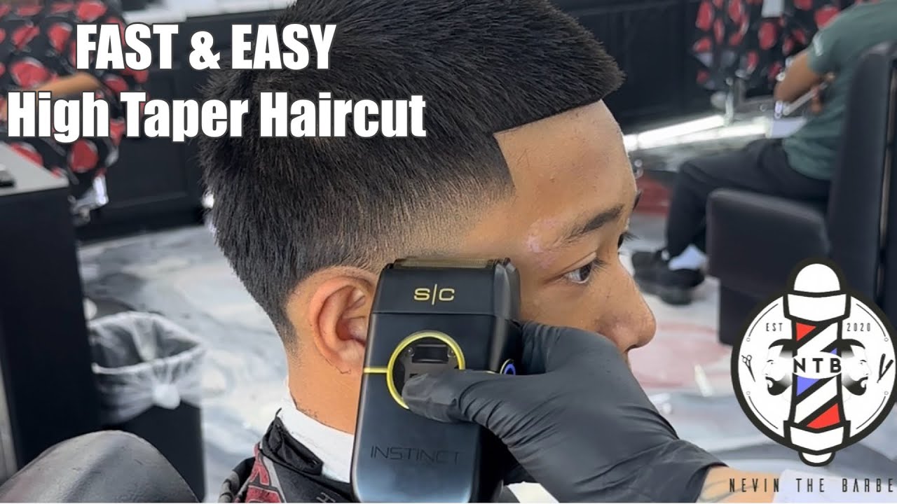 How to do a FAST & EASY High Taper Haircut (Step-by-Step Tutorial)