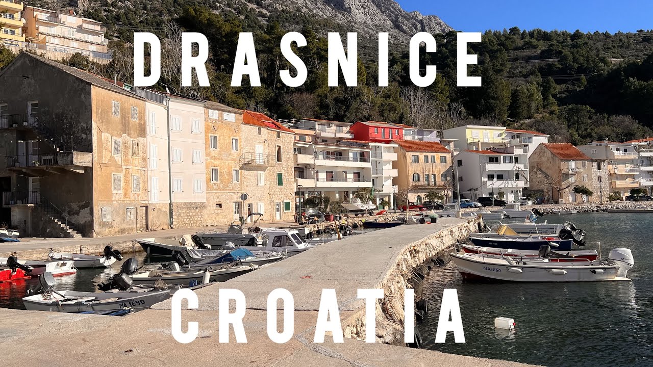 Drašnice in winter, no crowds, just everyday life 
