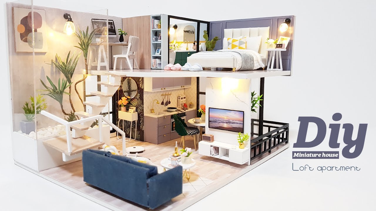 DIY Miniature Dollhouse KitㅣLoft apartmentㅣ복층아파트ㅣ미니어처하우스ㅣ박소소(soso miniature)
