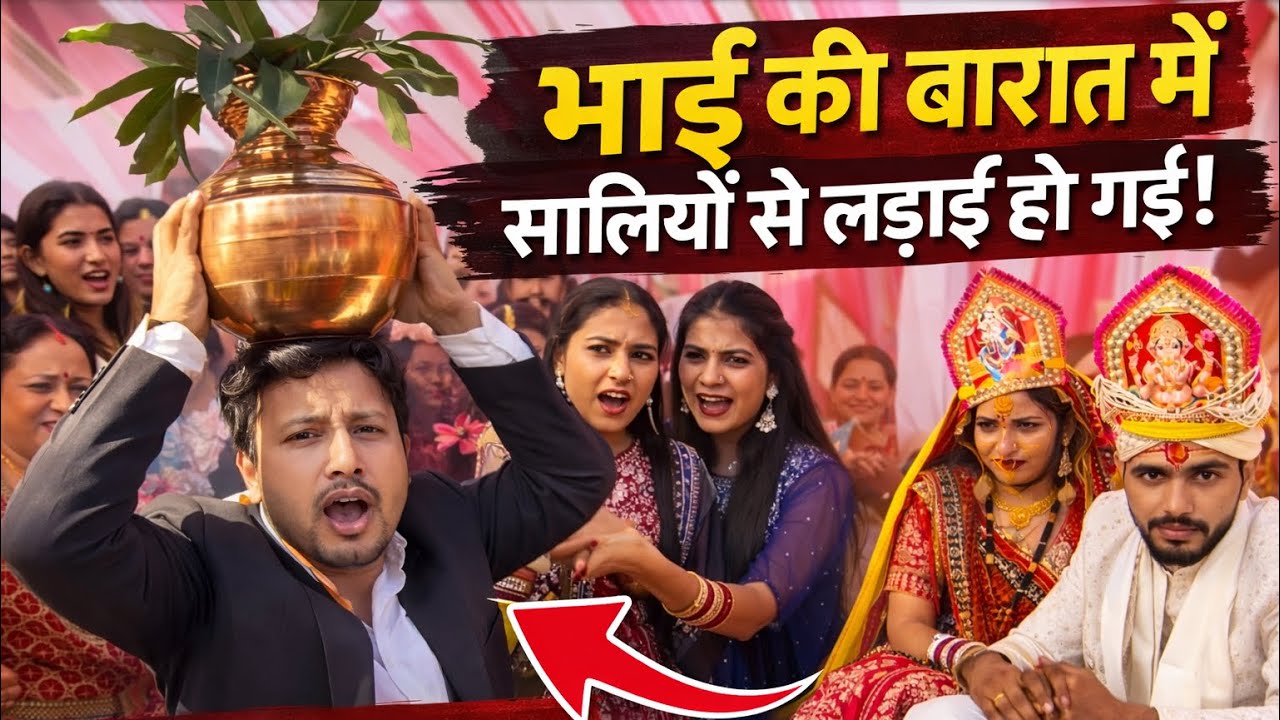 भाई की बारात में सालियो से हुयी लड़ाईं और कलश छीन लिया || पैसों के लिये हुयी लड़ाई ||  | Shadi Vlog