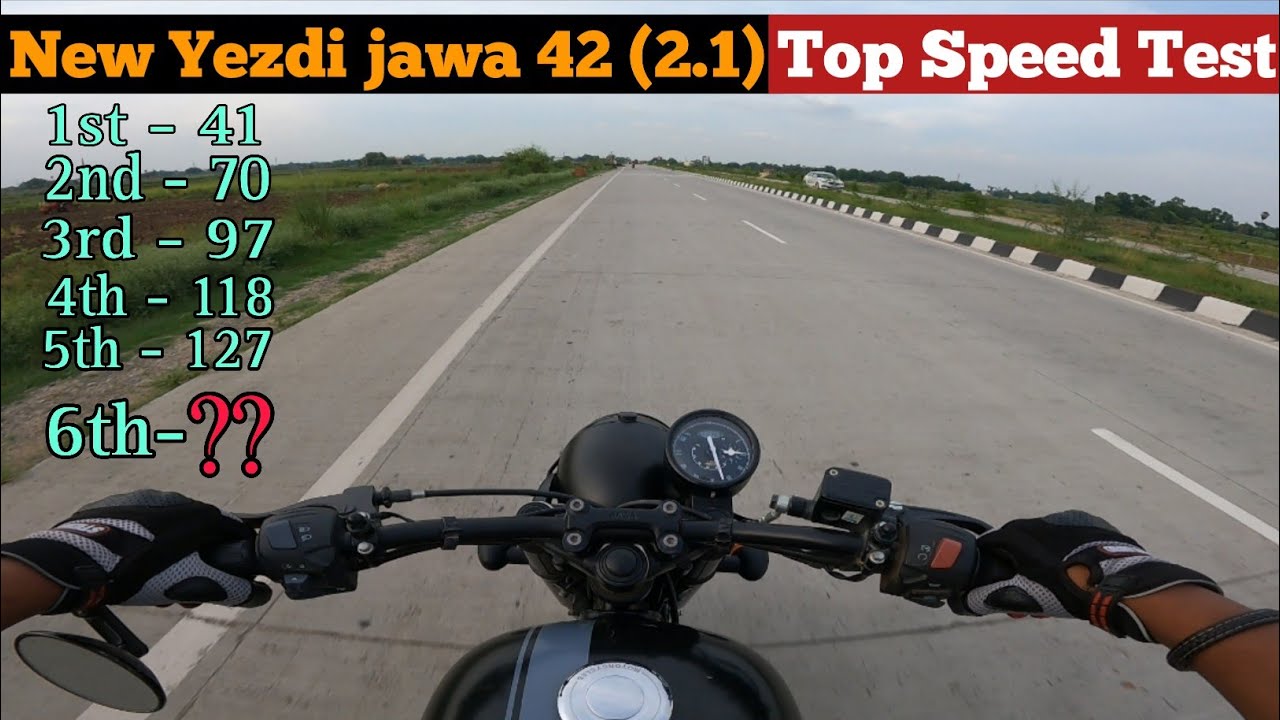 New Yezdi Jawa 42 (2.1) Top Speed Test 🤩 Gear Challenge | Detailed Review |