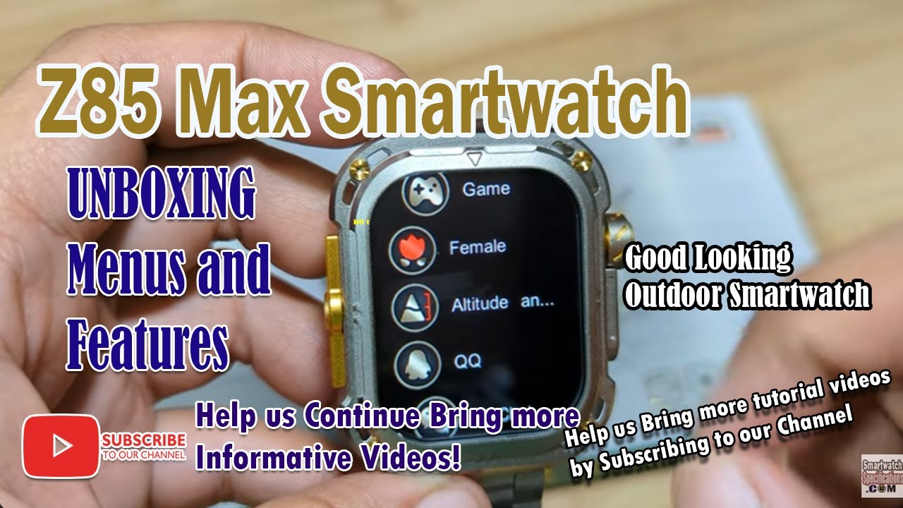 [Demo] Downloading Watch Faces, Custom Watch Faces with Z85 Max Smartwatch with RDfit App