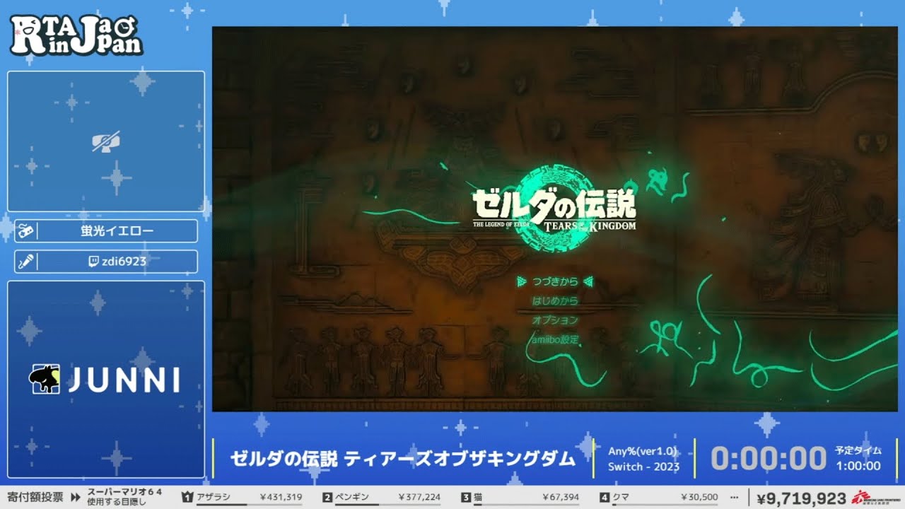 ゼルダの伝説 ティアーズオブザキングダム - RTA in Japan Summer 2024