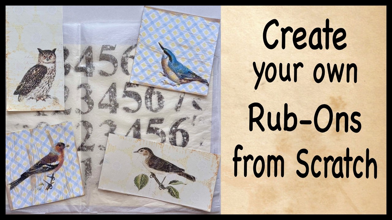 Learn how to Create your own Rub-Ons from Scratch
