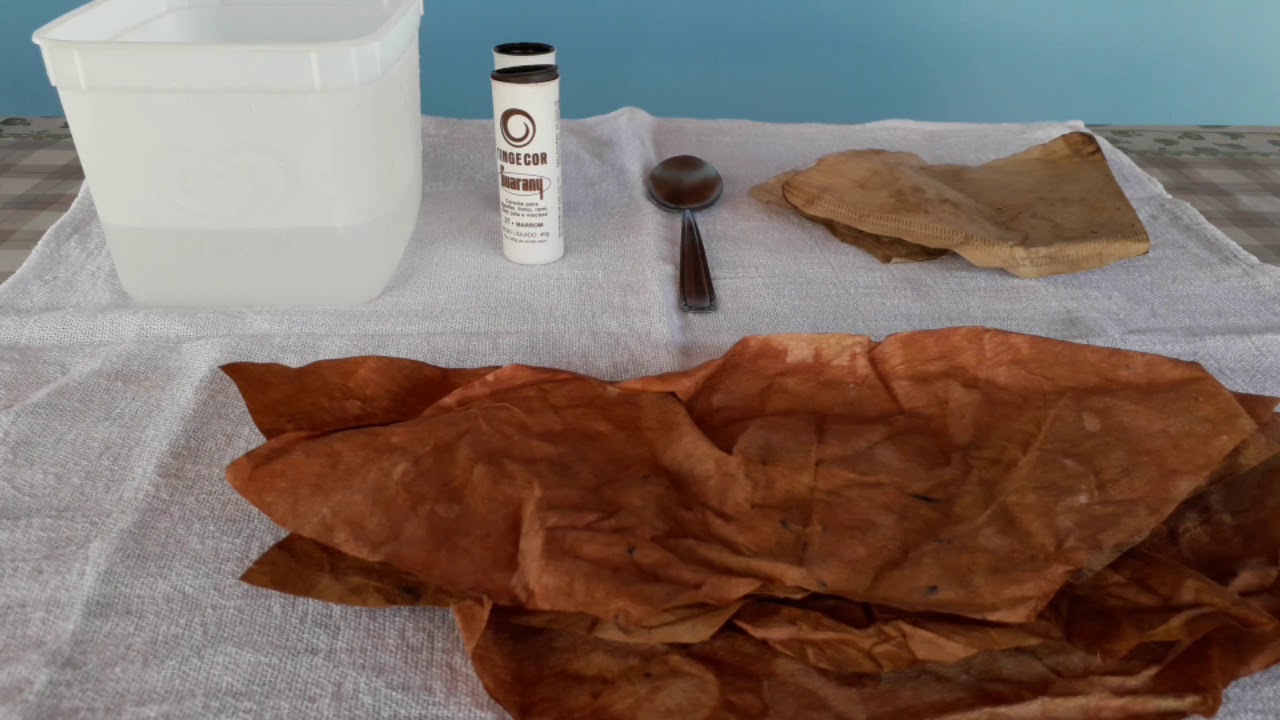 DIY - Reciclando e tingindo filtro de café
