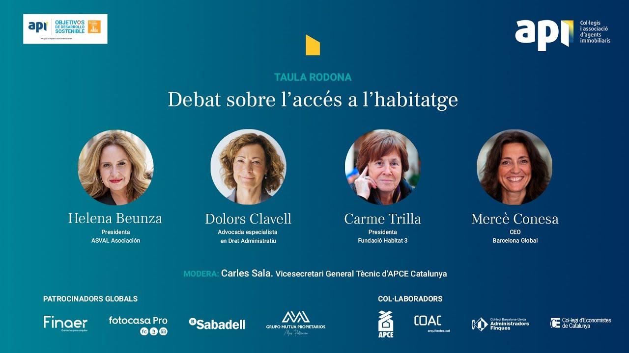 Tribuna Immoscòpia 2026 | Taula rodona: Debat sobre l'accés a l'habitatge