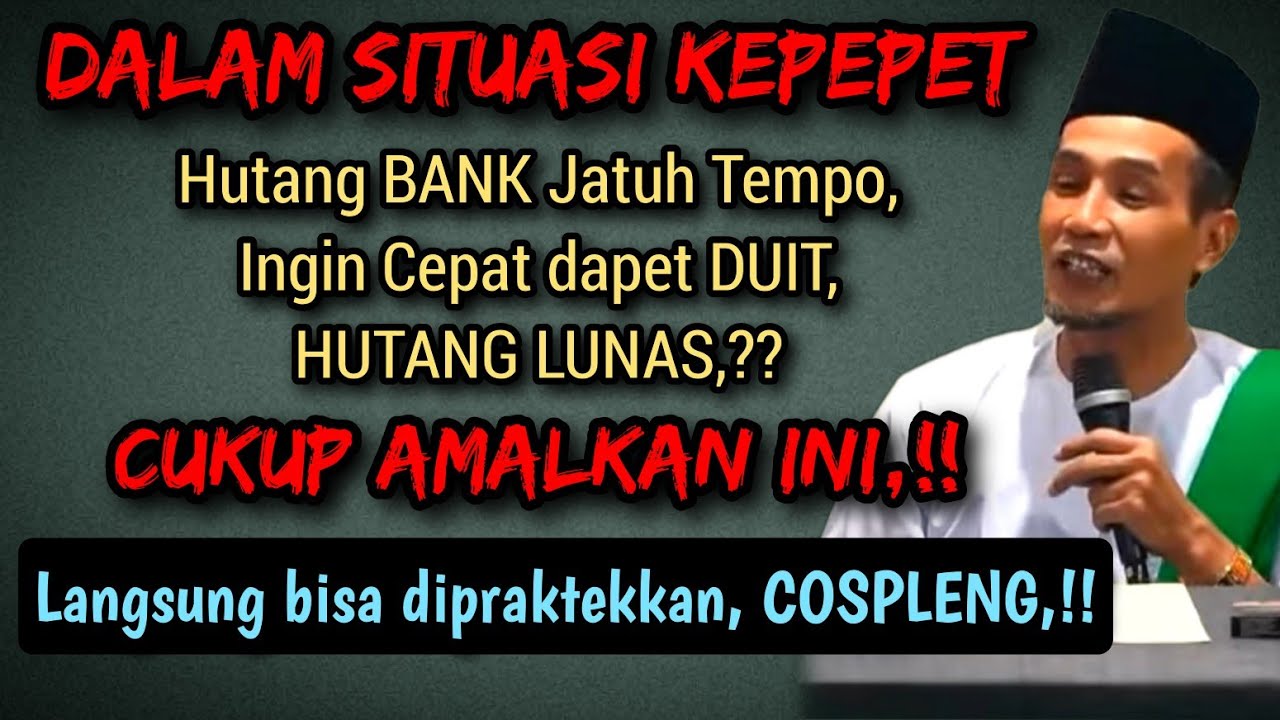 Gus Mukhlason 💥 Dalam situasi kepepet cukup amalkan ini,,semuanya akan diselesaikan Allah SWT