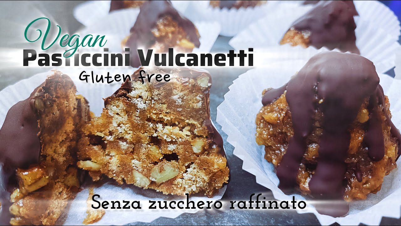 Pasticcini Vulcanetti Vegan, senza Glutine e Zuccheri