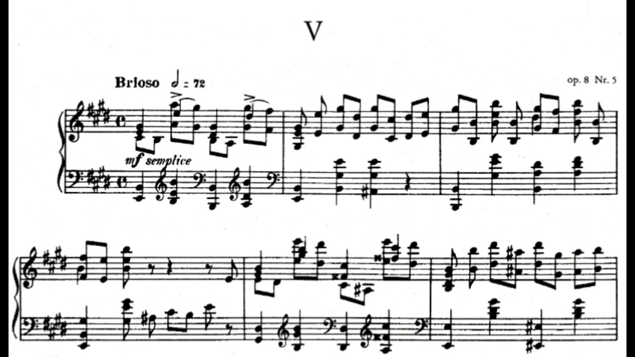 Alexander Scriabin - 12 Etudes Op. 8 (Audio + sheet music)