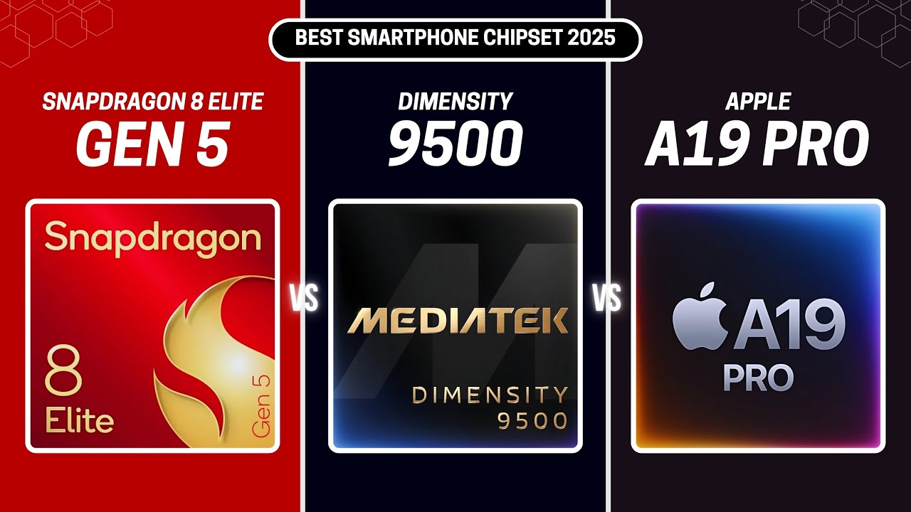 Snapdragon 8 Elite Gen 5 vs Dimensity 9500 vs Apple A19 Pro | Full Comparison