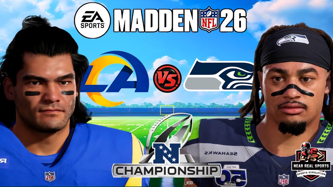 RAMS vs SEAHAWKS | NFL PLAYOFFS - CHAMPIONSHIP ROUND | MADDEN 26 PREDICTIONS