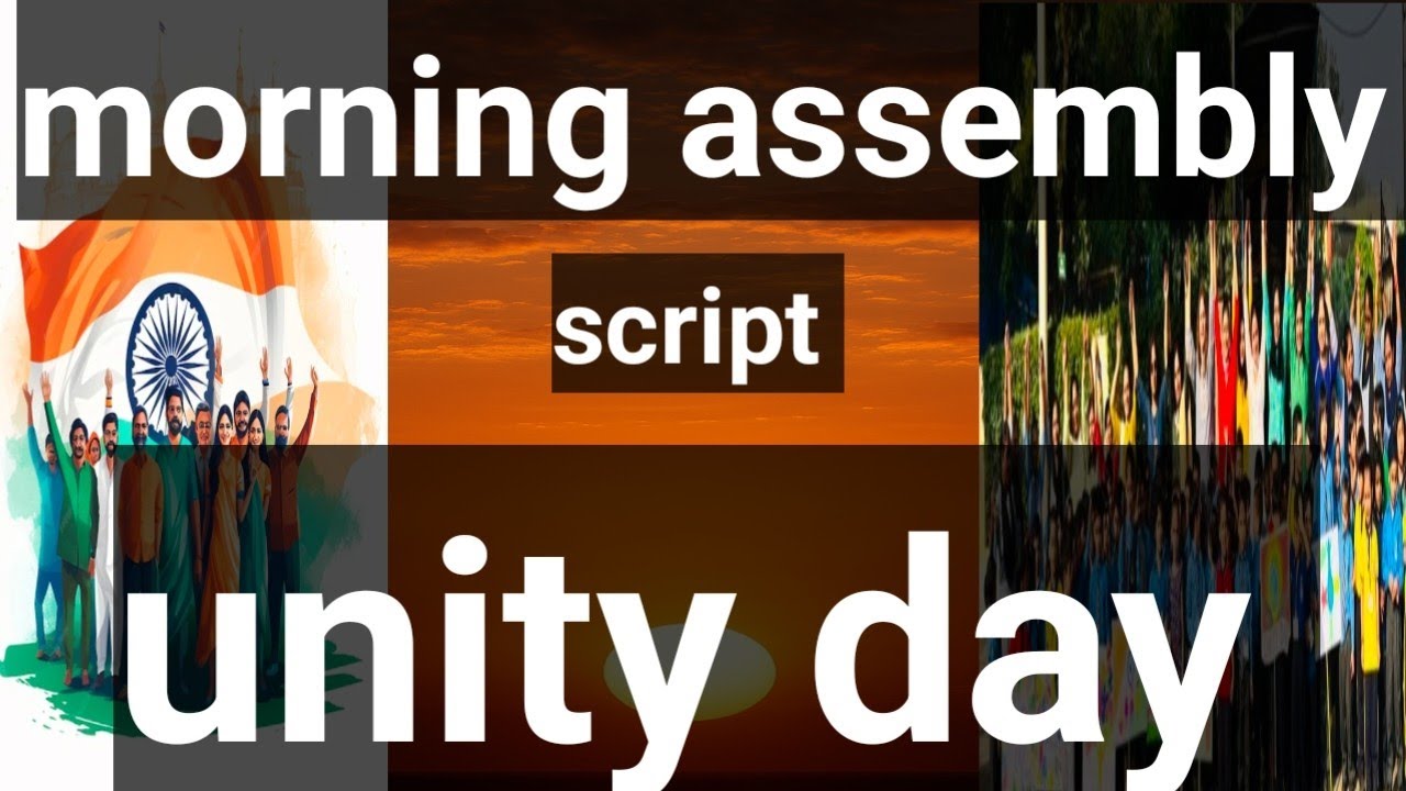 Script for School  Morning assembly 