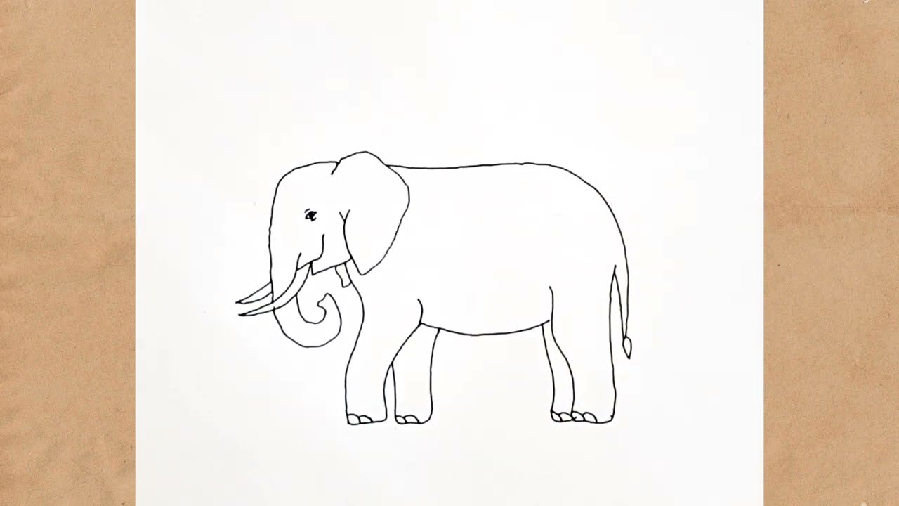 Easy Elephant 🐘 drawing ✍️🎨|step 🪜 by step 🪜| Patel Drawing 