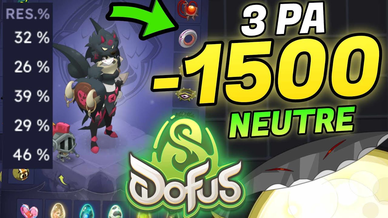 INCROYABLE, nouveau STUFF NEUTRE cac relique sur DOFUS 3.4