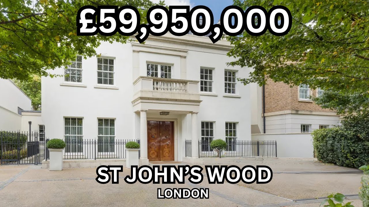 £59,950,000 St John’s Wood Mansion w Pool, Gym, Wine Cellar | London Real Estate