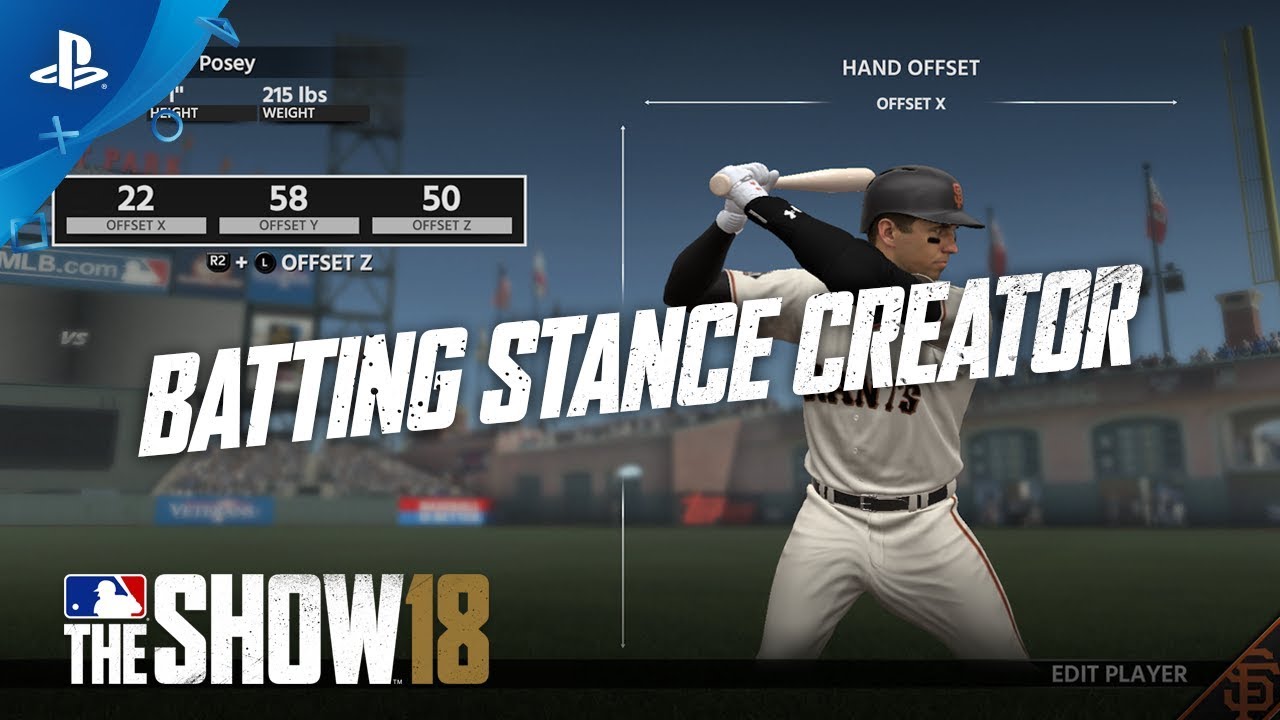 MLB The Show 18 - Gamestop Monday: Batting Stance Creator | PS4