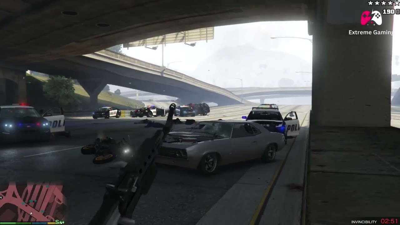 GTA V Franklin Chase Police With 5 Star