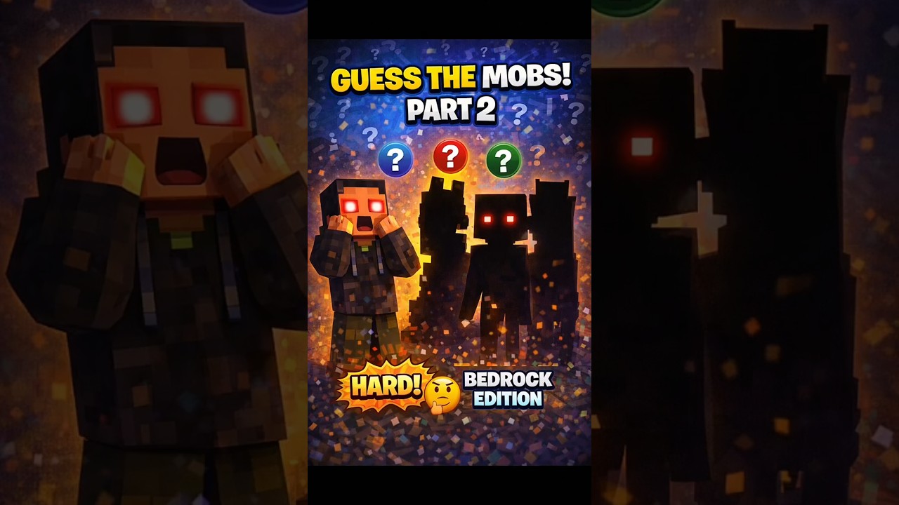 99% Will FAIL! 😱 | Guess The Mob: Part 2