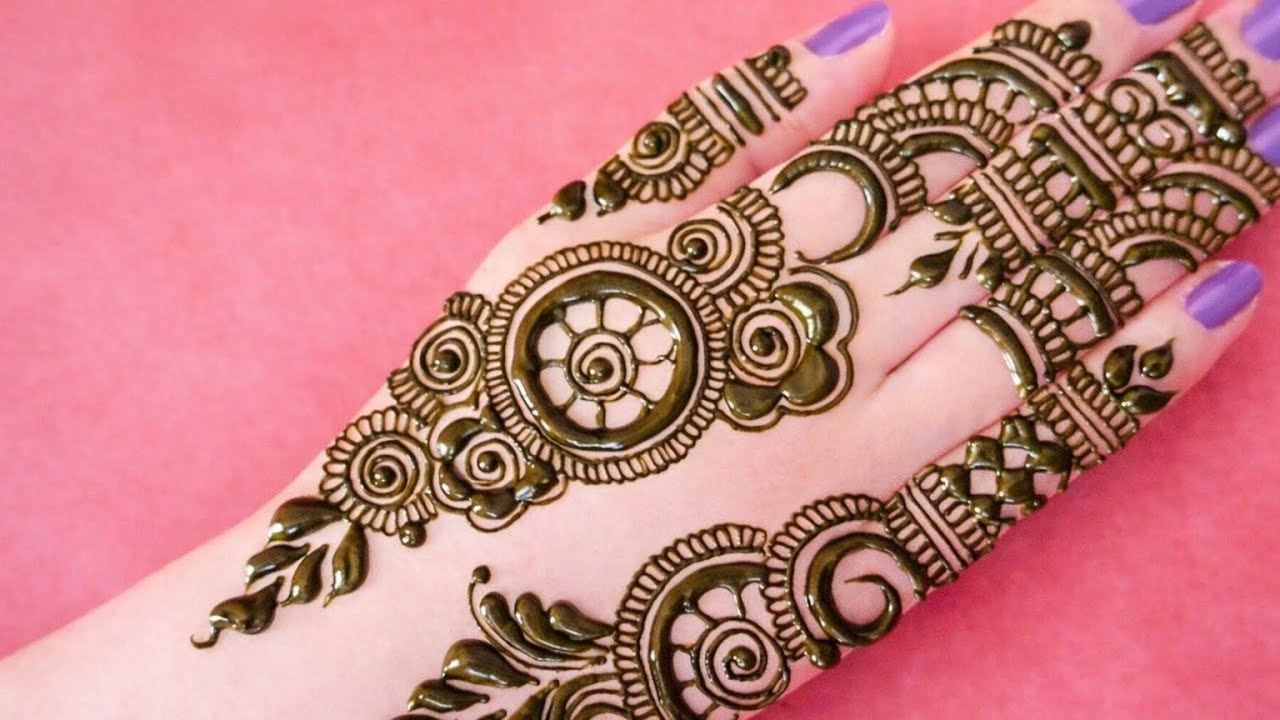Bridal mehndi designs for full hands step by step | Very very simple and beautiful mehndidesign