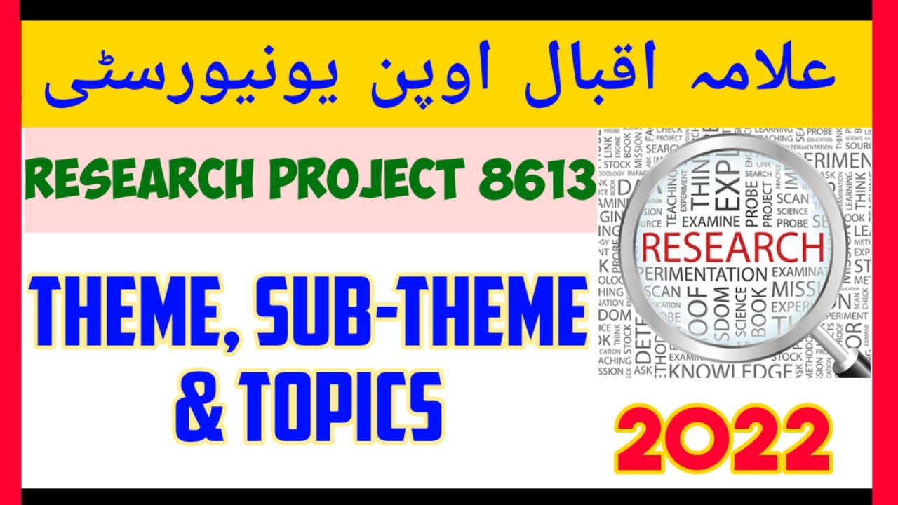 AIOU 8613 Research Project Topics || Action Research Topics 2022 || Research Project topics || AIOU
