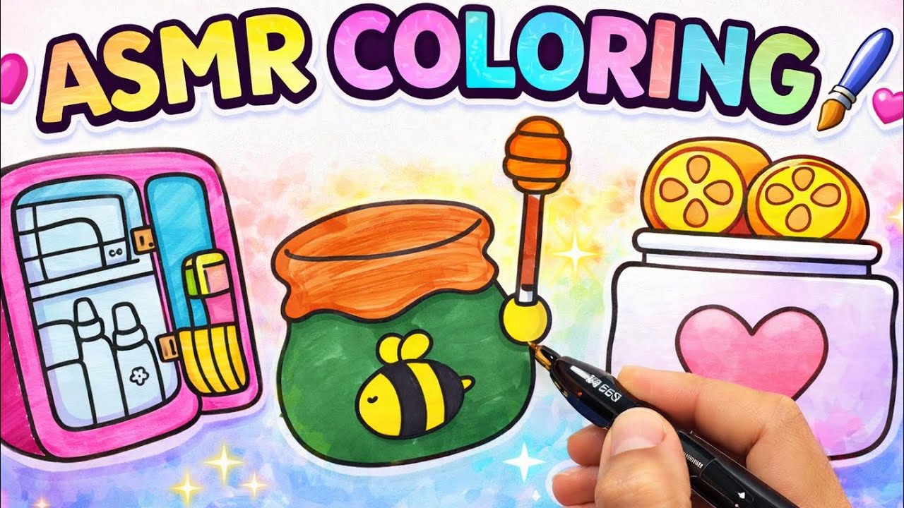 COLOR WITH ME SOFT RELAXING ASMR🖌️💞