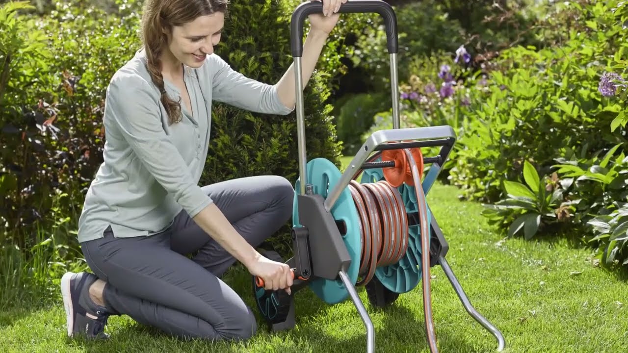 GARDENA Hose Trolley Aquaroll M Easy. Model: 18515 20