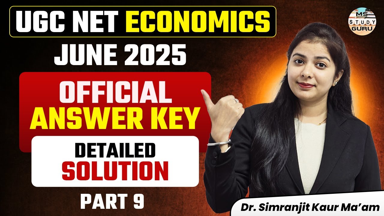 Ugc Net Economics Dec 2025 | Ugc Net Economics June 2025 Exam Analysis | | Pyq's | Part 9