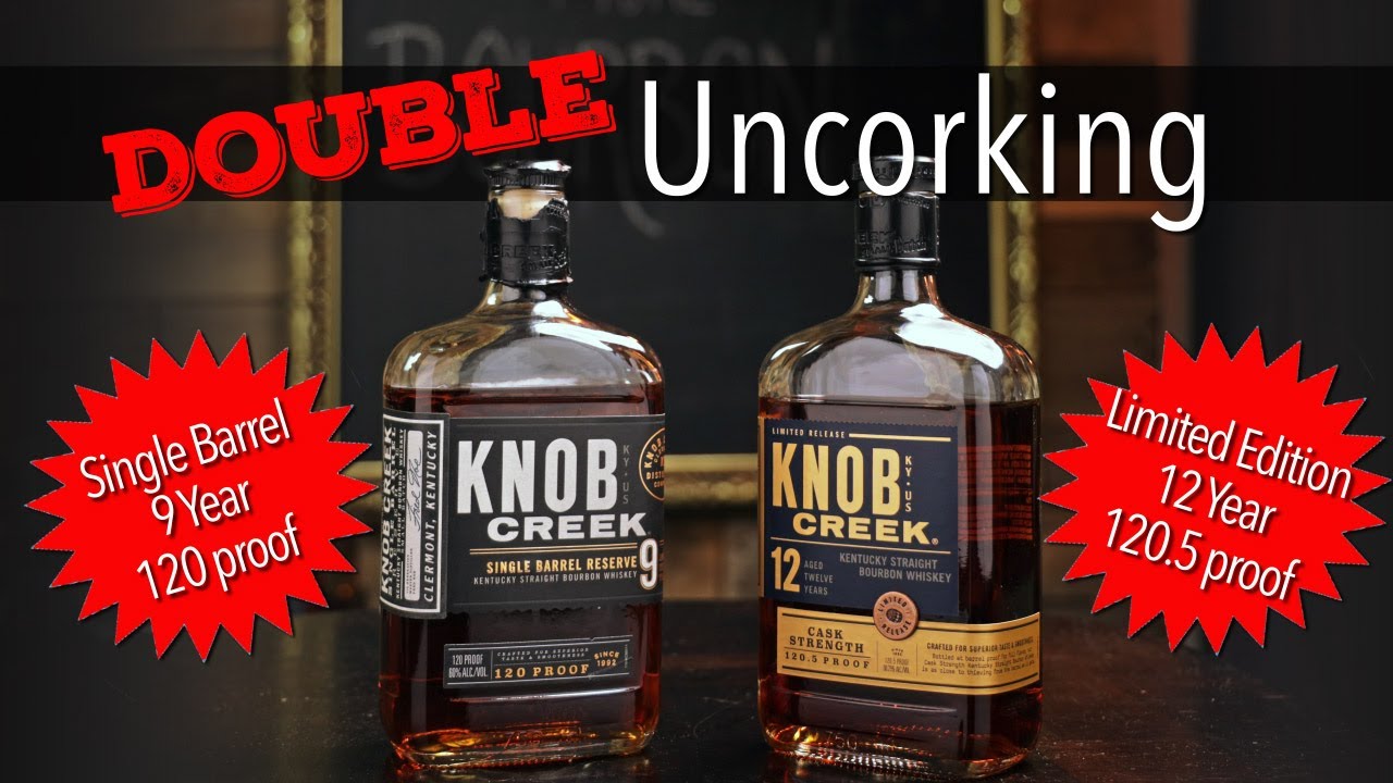 Виски Knob Creek Single Barrel 9 лет против 12-летнего виски Barrel Proof из Кентукки