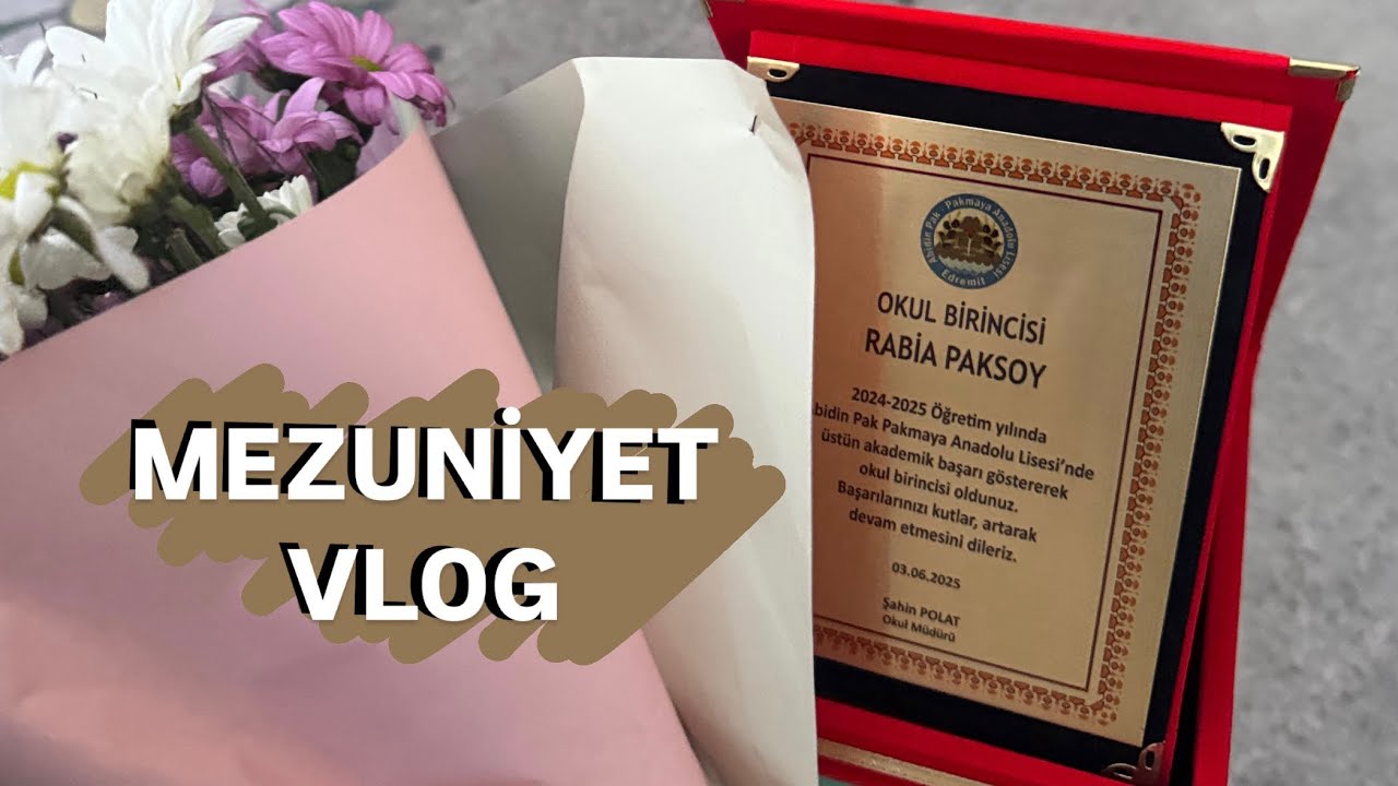 Mezuniyet (Abidin Pak Pakmaya Anadolu Lisesi Mezuniyet 2025) #vlog