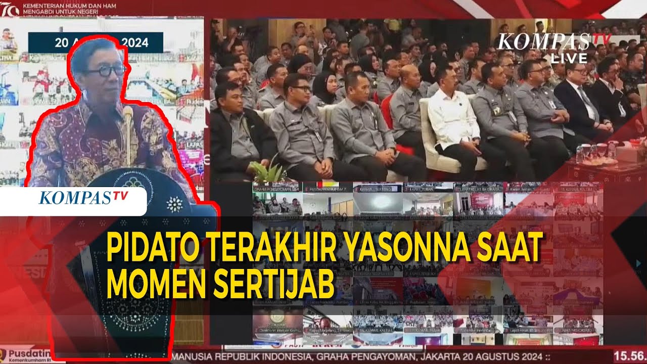 Pidato Terakhir Yasonna Laoly di Momen Sertijab Menkumham ke Supratman Sandi Agtas