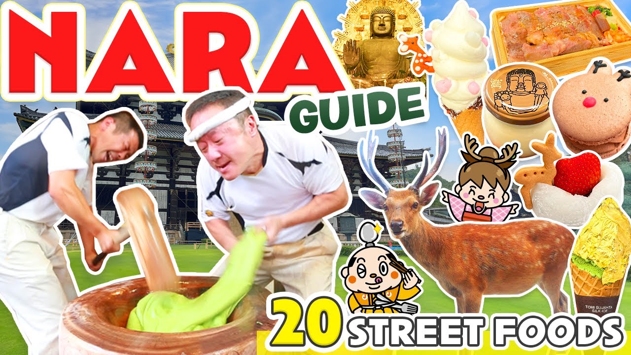 Нара Japan Street Food / Чем заняться в Наре (Дир-парк, Моти) Влог о путешествиях