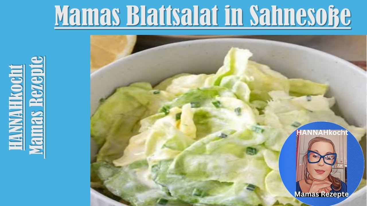Kopfsalat mit Sahne Dressing. So kenne ich das Dressing noch von meiner Oma.