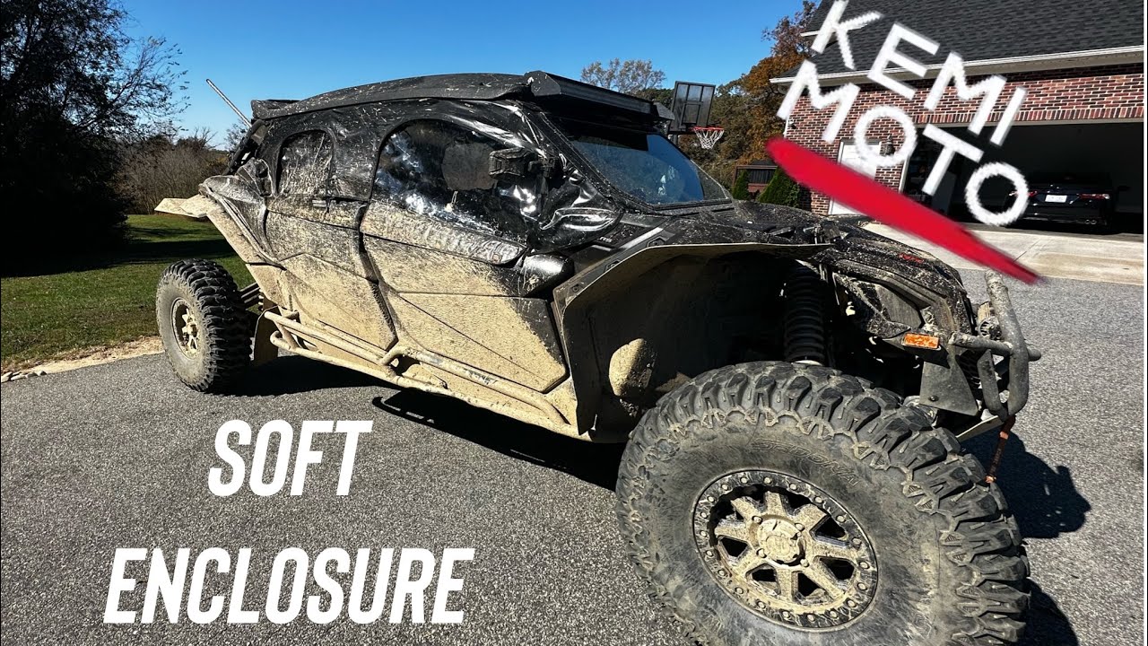 Kemimoto UTV Soft Cab Doors & Top Enclosure for Can-am X3 Max | Ultimate Off-Road Comfort