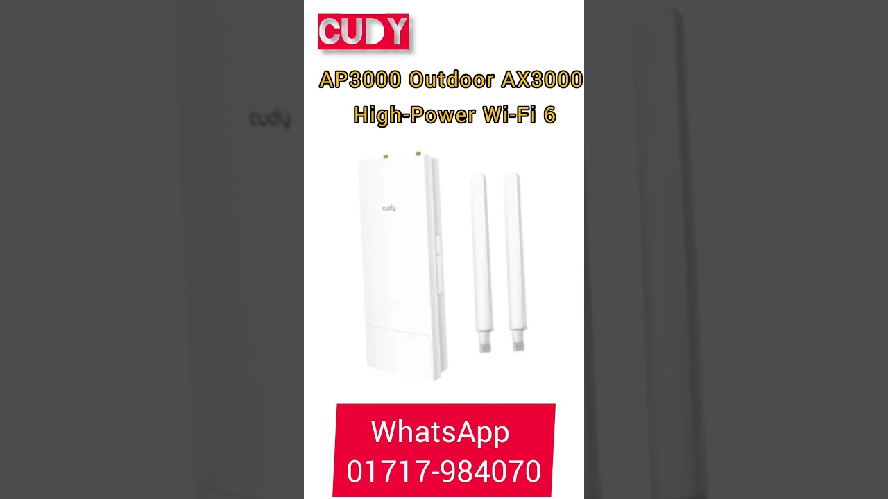 CUDY AP3000 Outdoor AX3000 High-Power Wi-Fi 6 Access Point #cudy_router #cudy #ali_info #networking