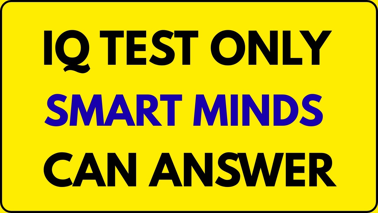 Are You Ready To Test Your IQ? Only 1% Can Score 5/15 🤯