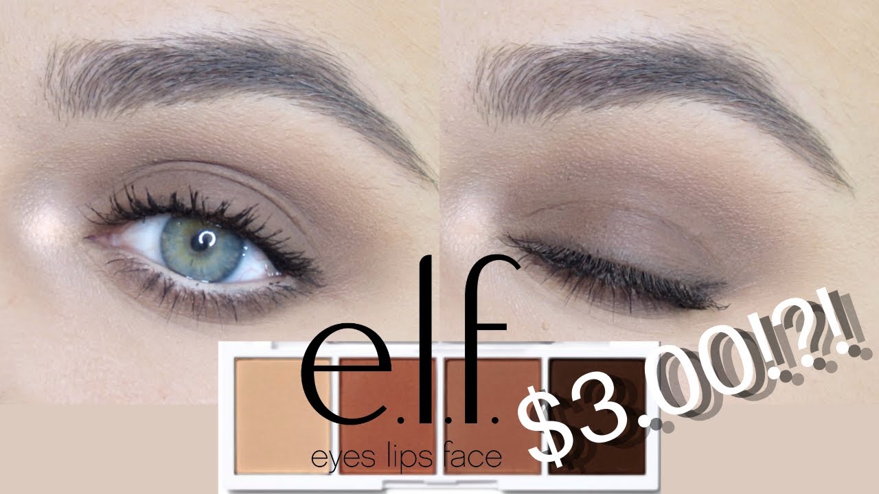 CLEAN GIRL Smokey Eye Tutorial!! Elf I Love You A Latte Palette!