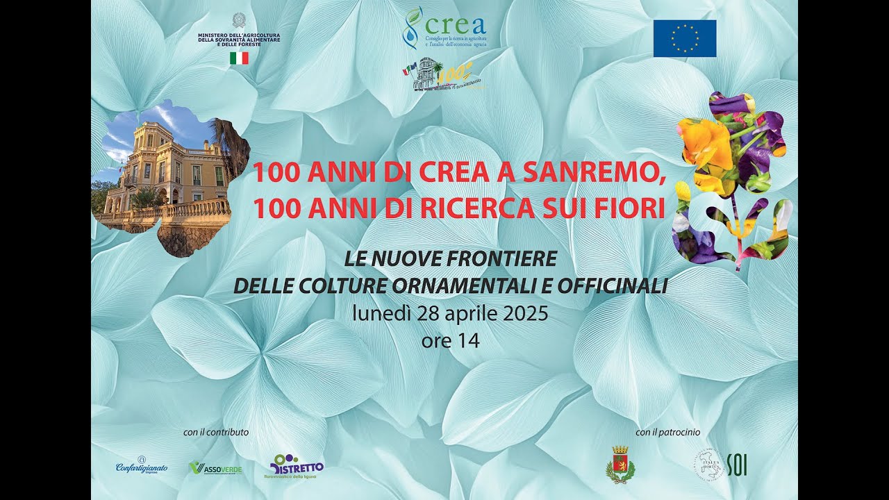 100 anni di Crea: LE NUOVE FRONTIERE COLTURE ORNAMENTALI E OFFICINALI