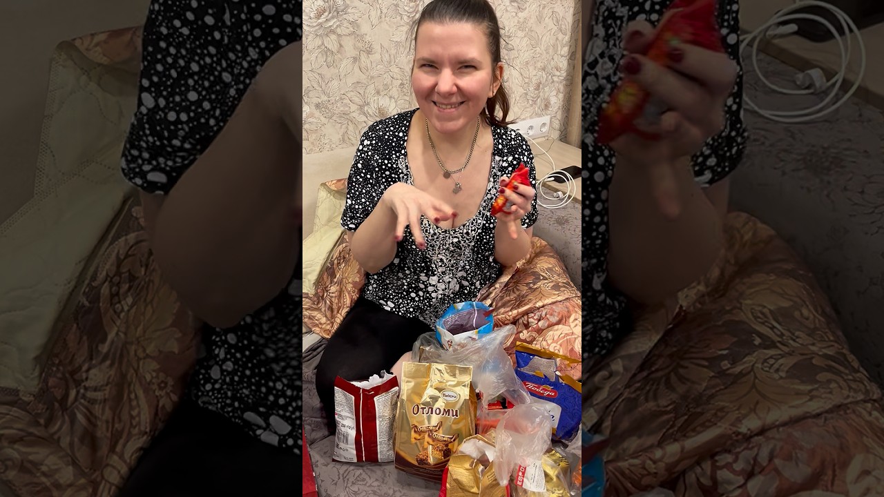 Собираем мешок конфет от Деда Мороза для племянника😋