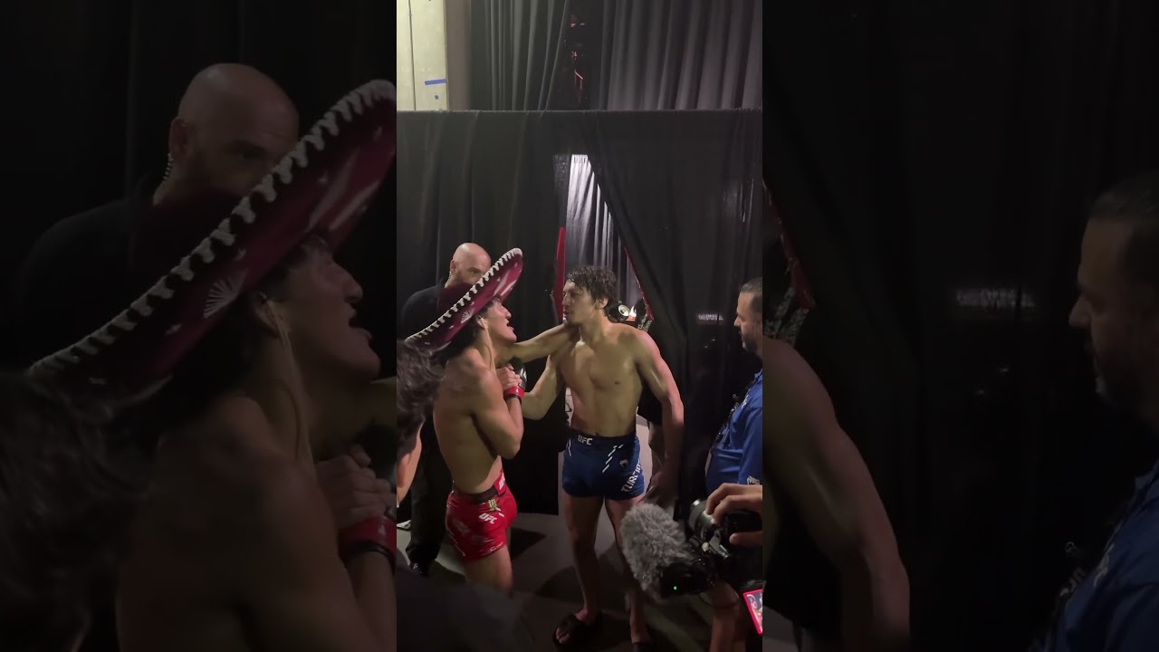 🤝 RAUL ROSAS JR SHOWS LOVE TO RICKY TURCIOS AFTER THEIR FIGHT AT UFC LOUISVILLE