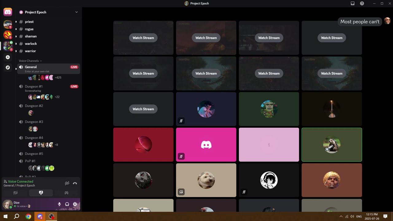 Project Epoch Launch - Discord Audio (memes / spam / trolls)
