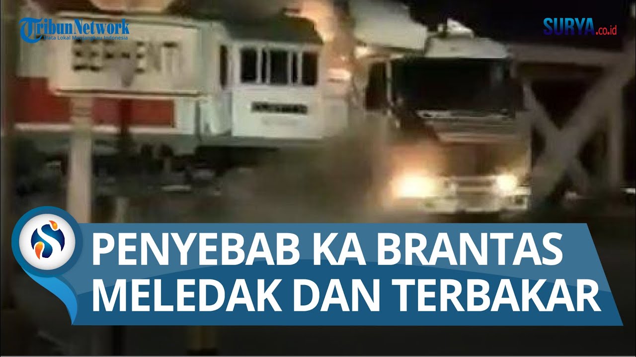 BERAWAL DARI TRUK MOGOK di Rel Kereta Api Semarang, KA Brantas Terbakar, Begini Dugaan Penyebabnya