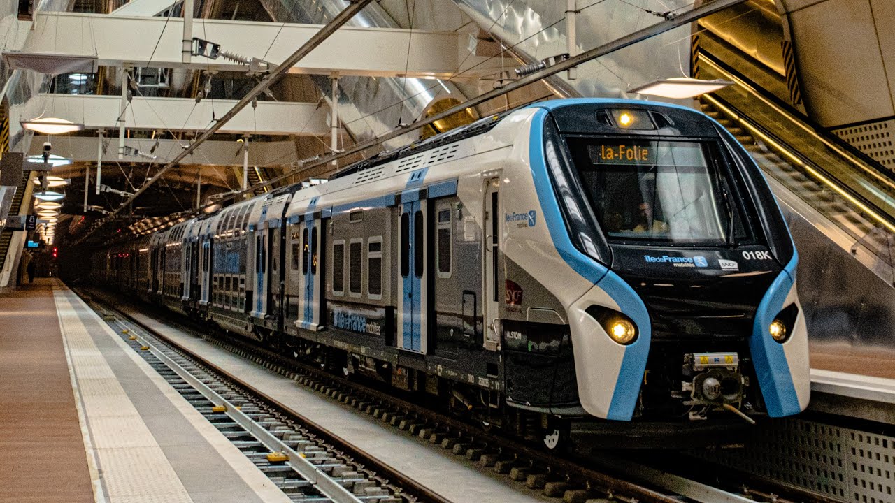 4K : TRAINS RER NG, MI2N et FRANCILIEN DU RER E  - PROLONGEMENT A NANTERRE