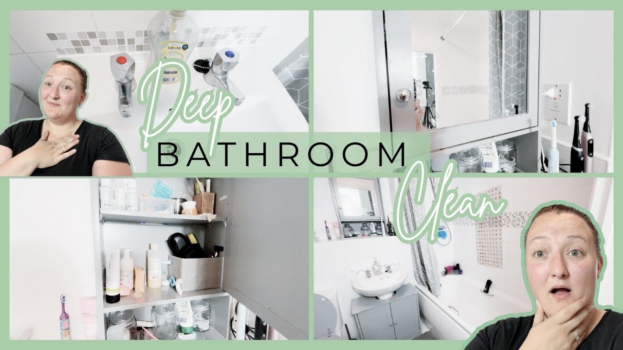 MOTIVATIONAL DEEP BATHROOM CLEAN || STEPHANIE CLAIRE || UK || 2023