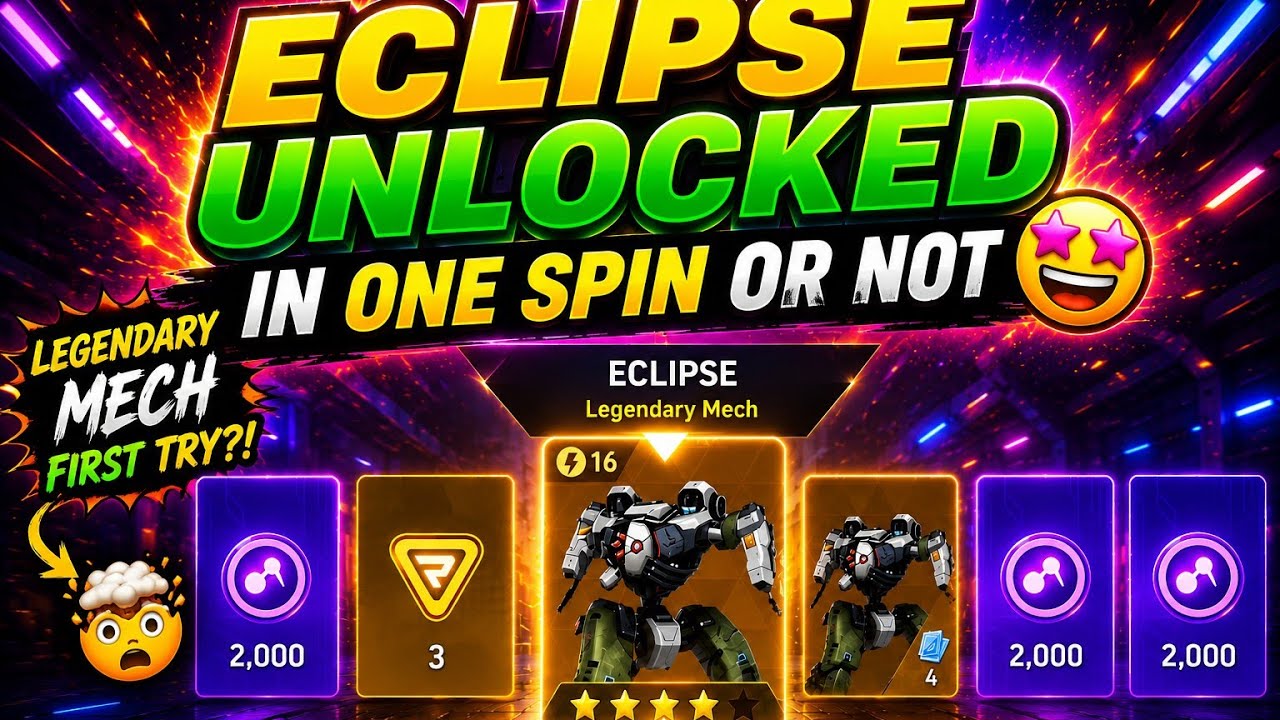 🤩 ECLIPSE UNLOCKED IN 1 SPIN?! 😱 | CRAZY LUCK! 🔥