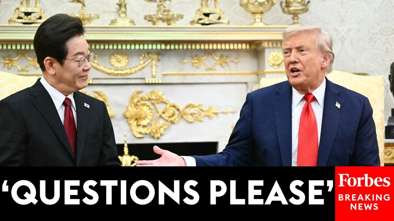 BREAKING: Trump Takes Question After Question From Press During Meeting With South Korea's President