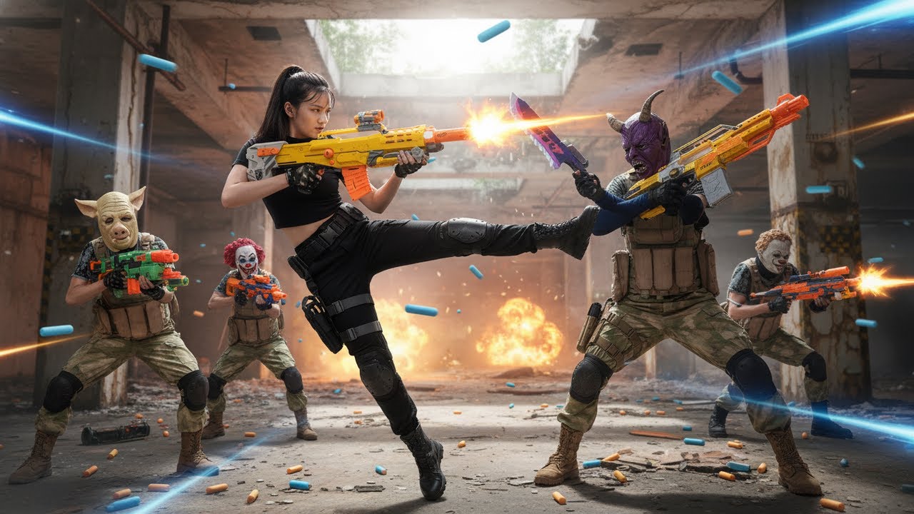3T Nerf War: ALPHA Nerf Guns Face-Off! Elite Agent's Tactical Crime Battle!