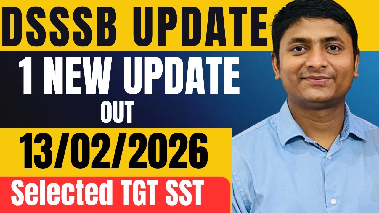 Dsssb latest update 13/02/2026 Dsssb update Dsssb Prt admit card kaise download  #dsssb #dsssbprt