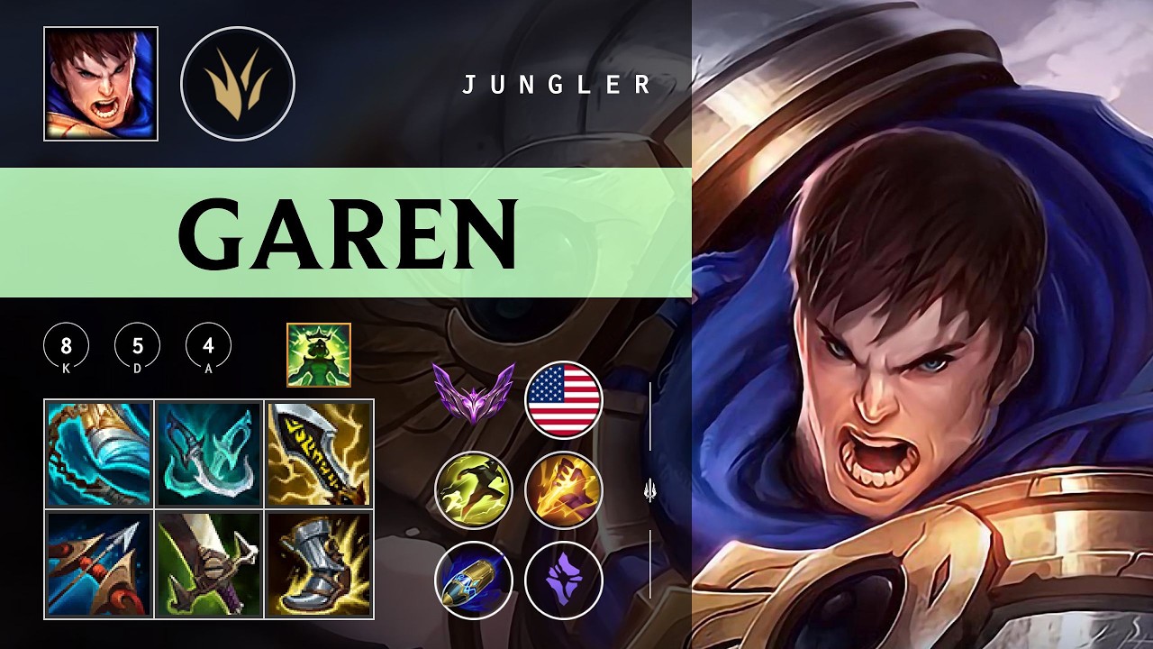 Garen Jungle vs Lee Sin - NA Master Patch 26.04